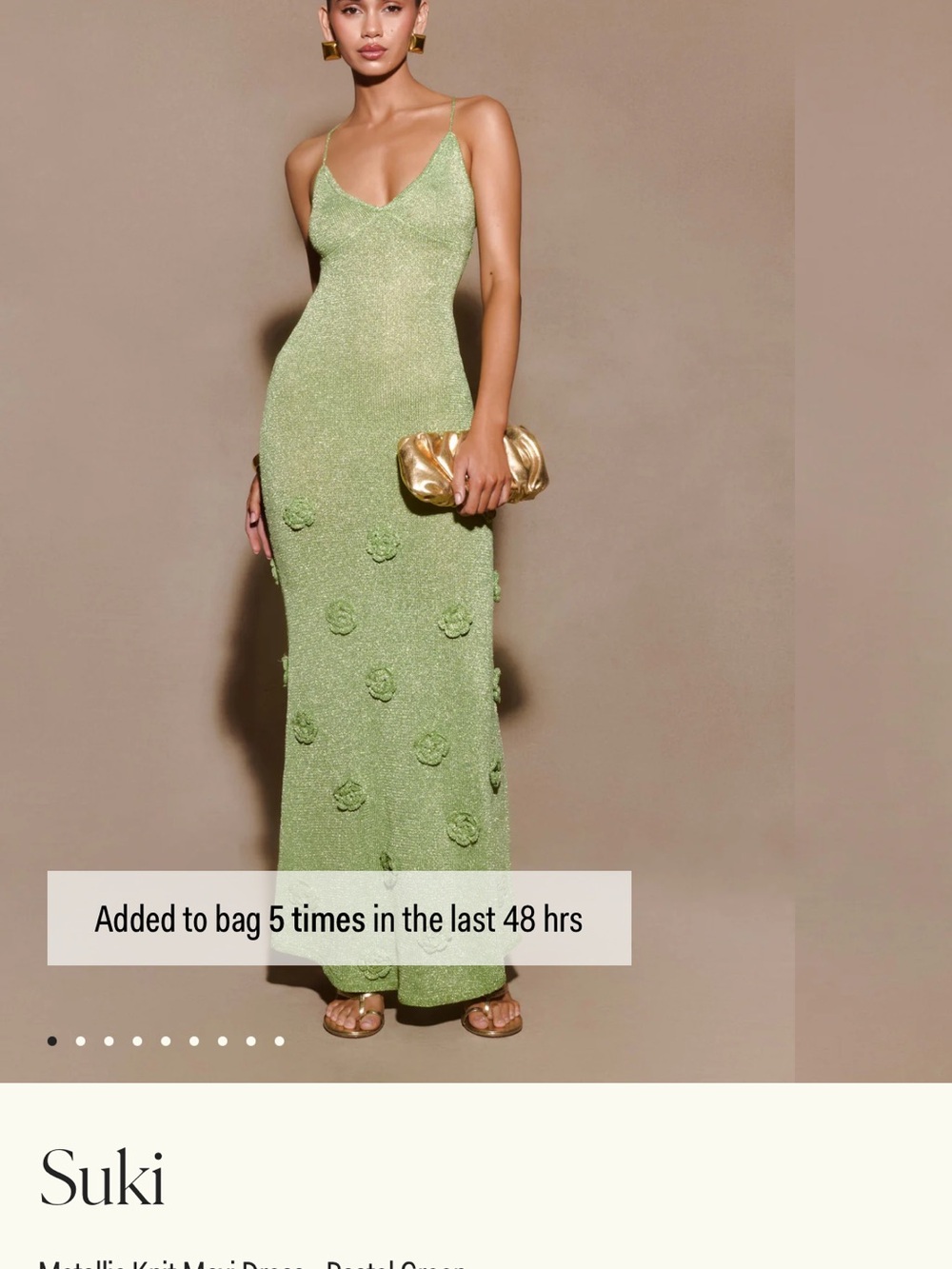 Meshki Pistachio Green Suki Slip Maxi Dress